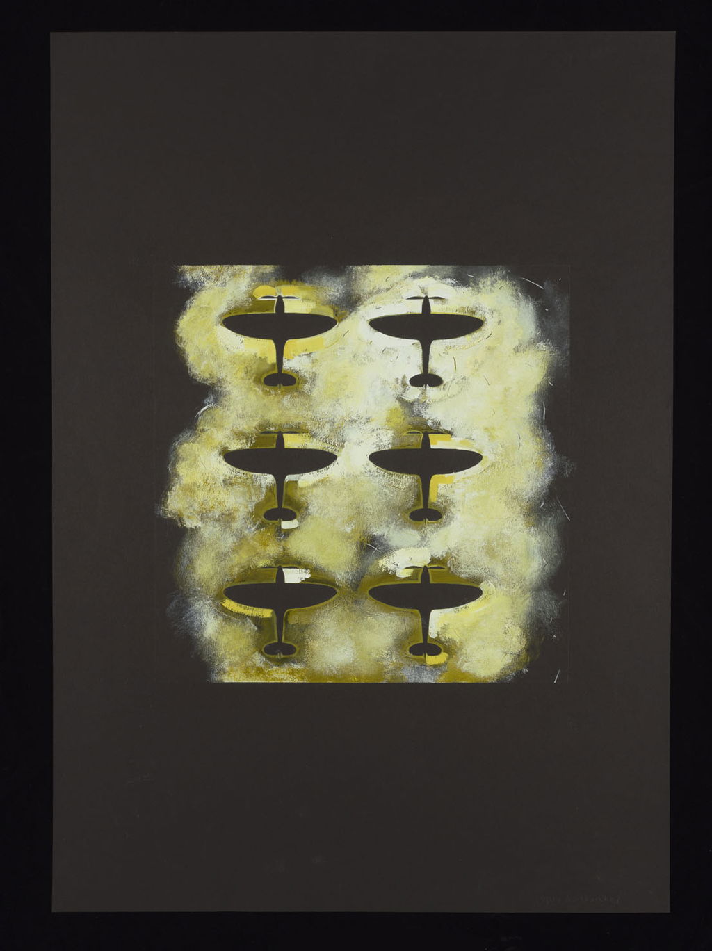 Spitfires on Green - Gold 5