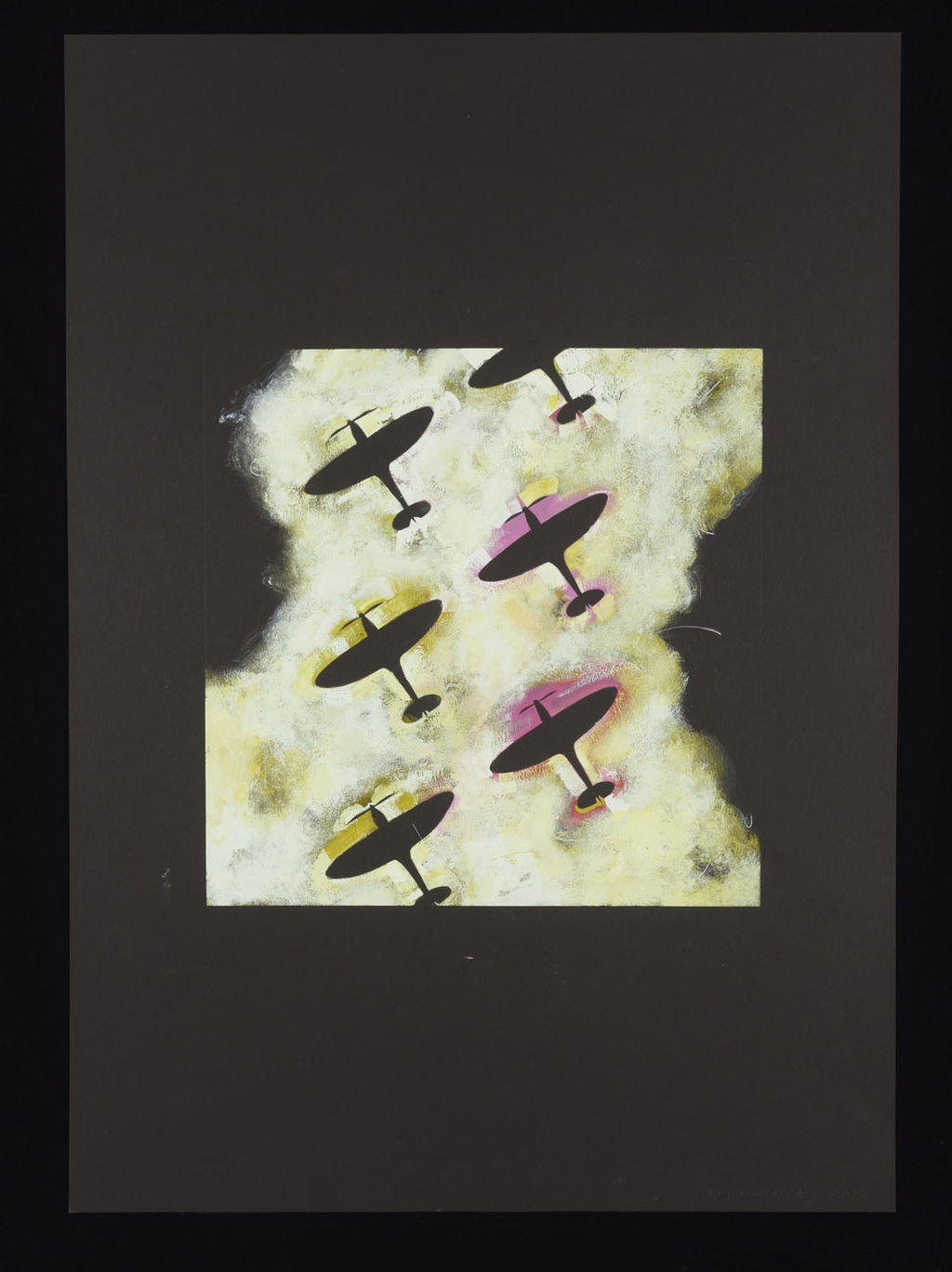 Spitfires on Green - Gold 10 main image