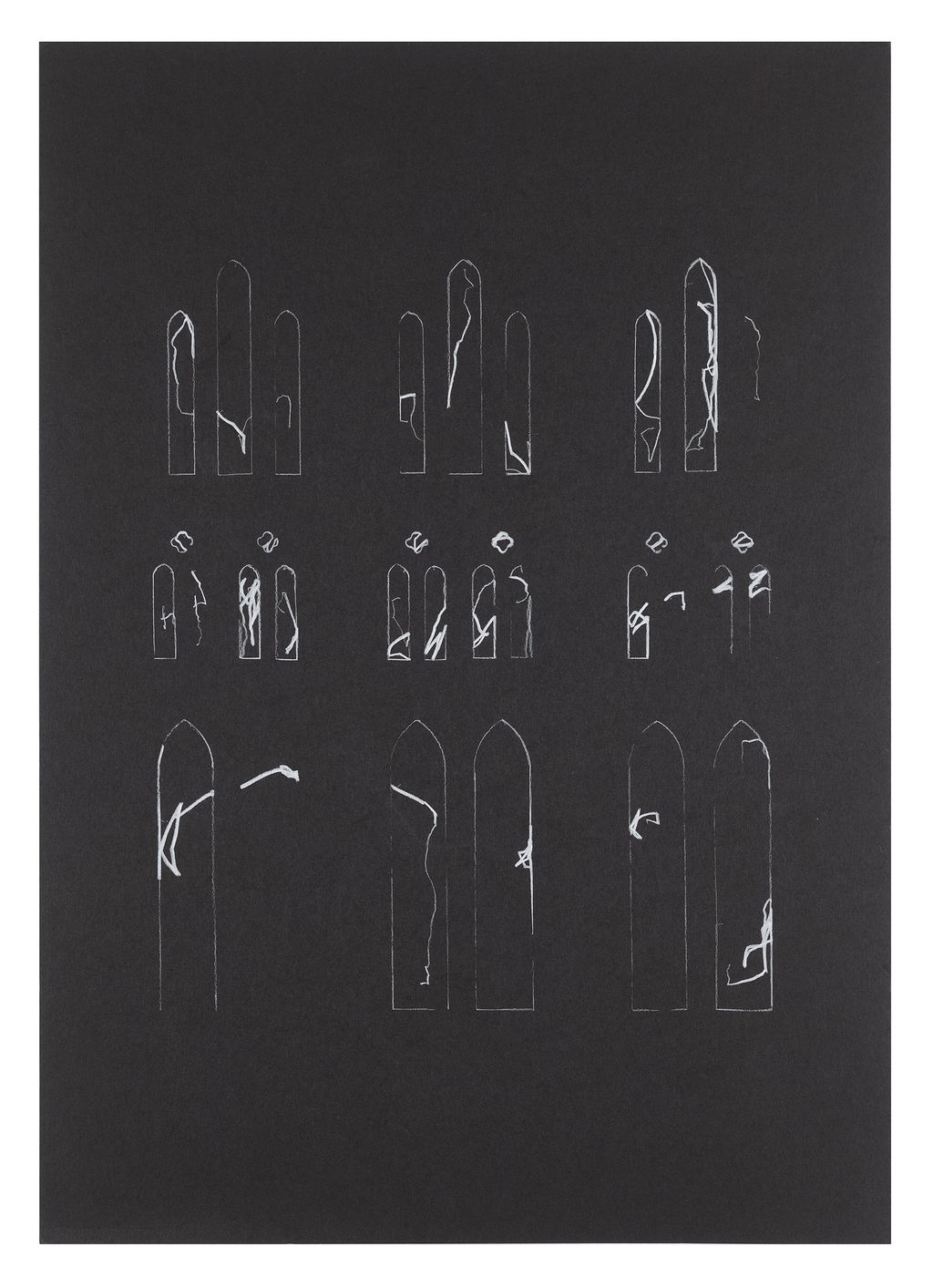 Study for stained glass proposal at Salisbury Cathedral main image