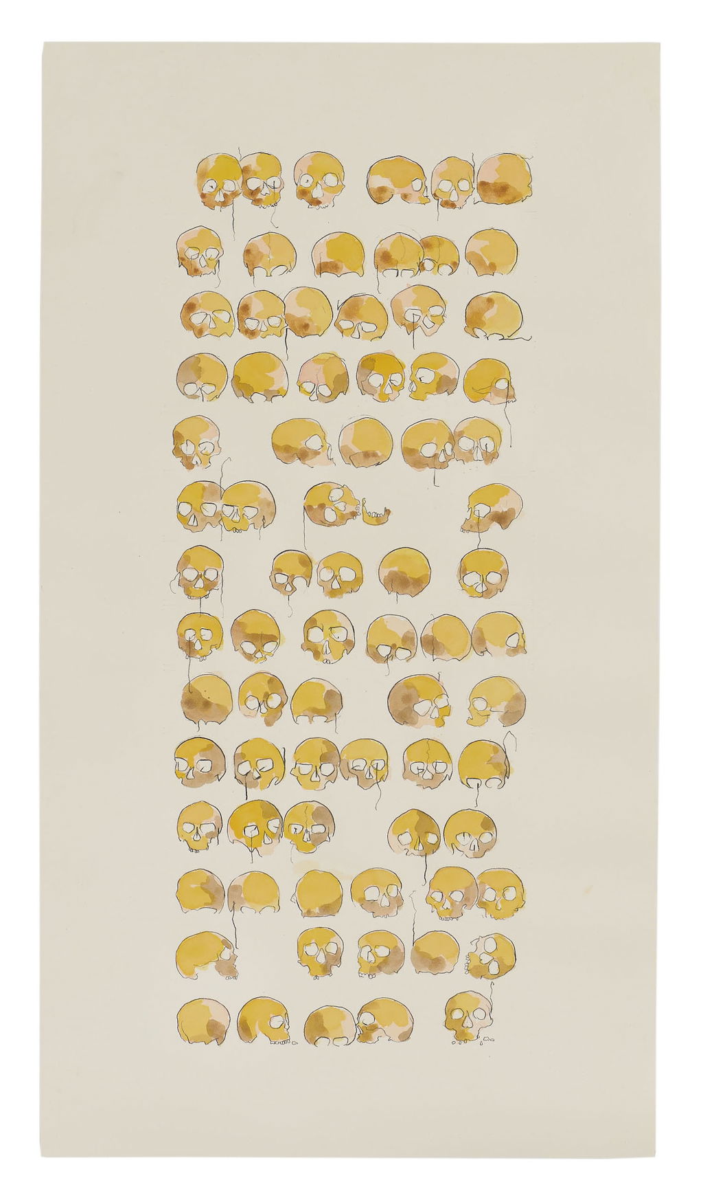 Preparatory skull drawings for Stroud Ossuary main image