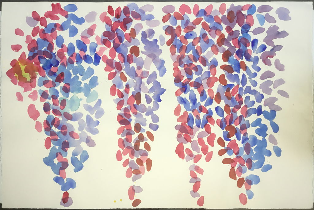 Study 3 for Wisteria stained glass screen