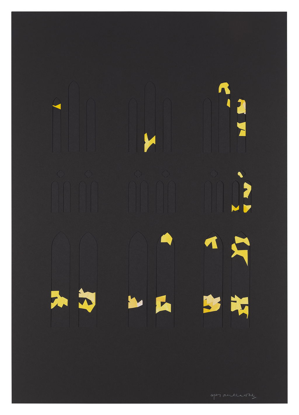 Study for stained glass proposal at Salisbury Cathedral main image