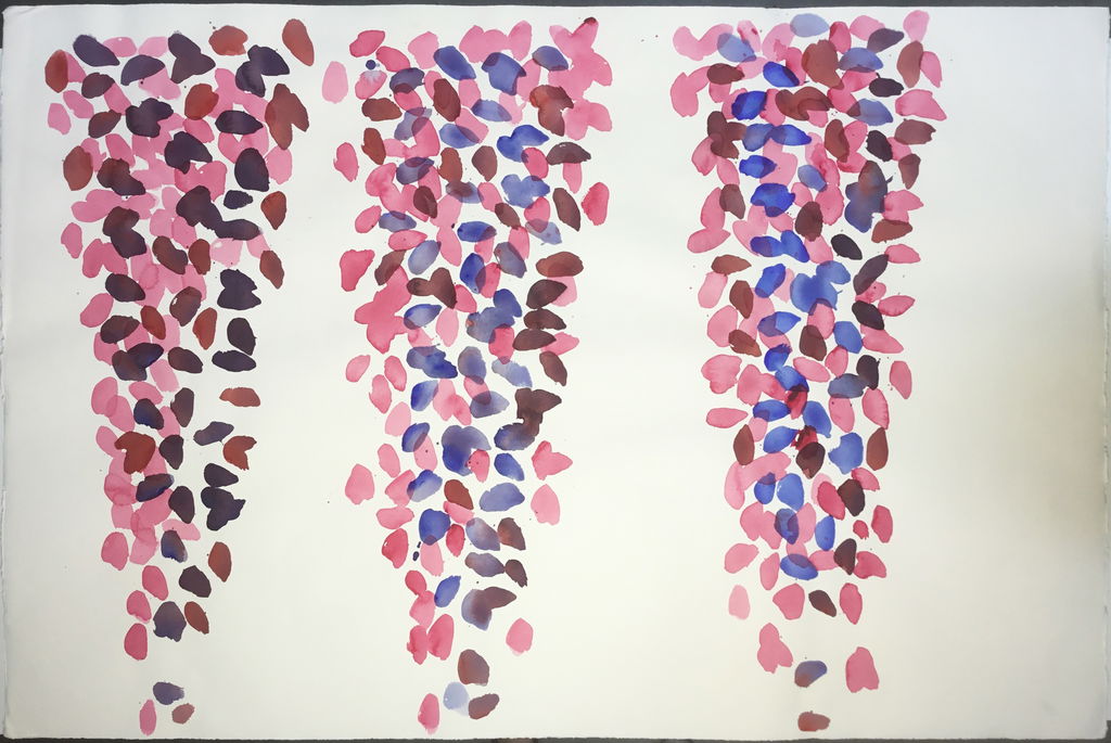 Study 2 for Wisteria stained glass screen