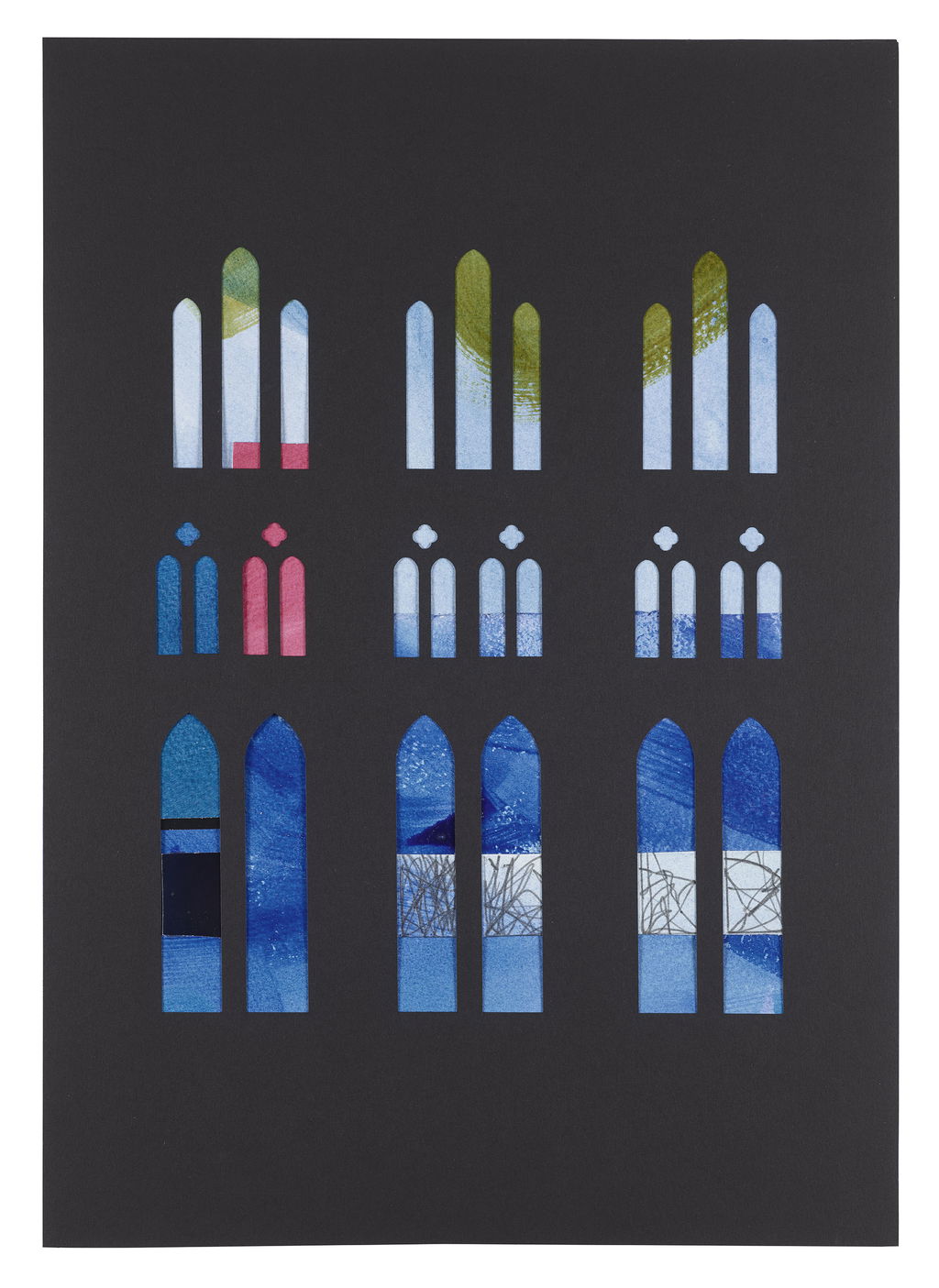 Study for stained glass proposal at Salisbury Cathedral main image