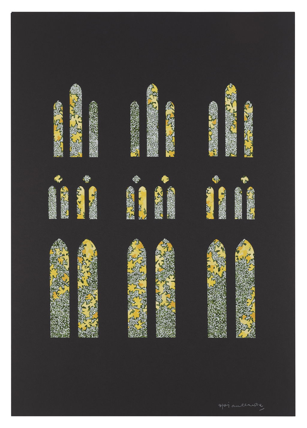 Study for stained glass proposal at Salisbury Cathedral main image