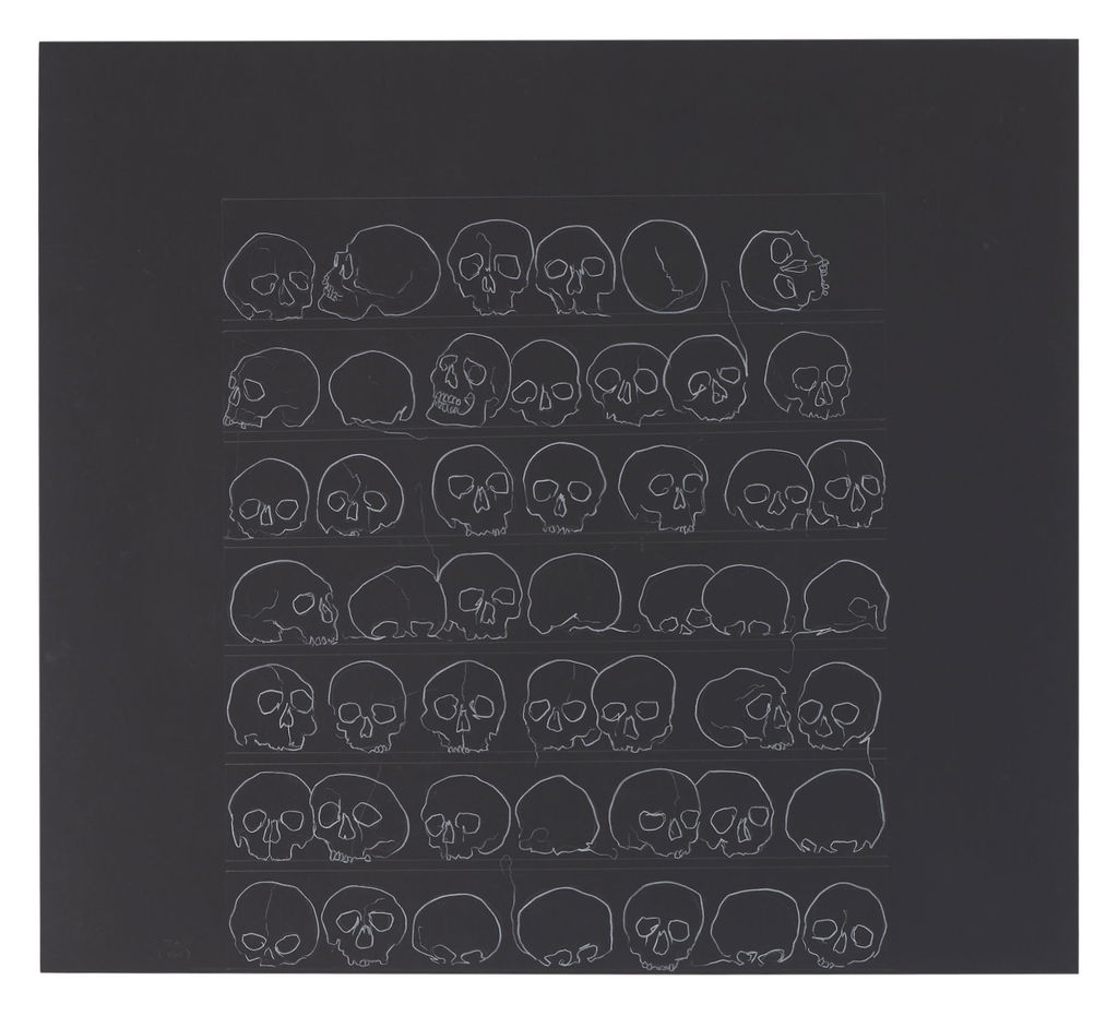 Preparatory skull drawings for Stroud Ossuary main image