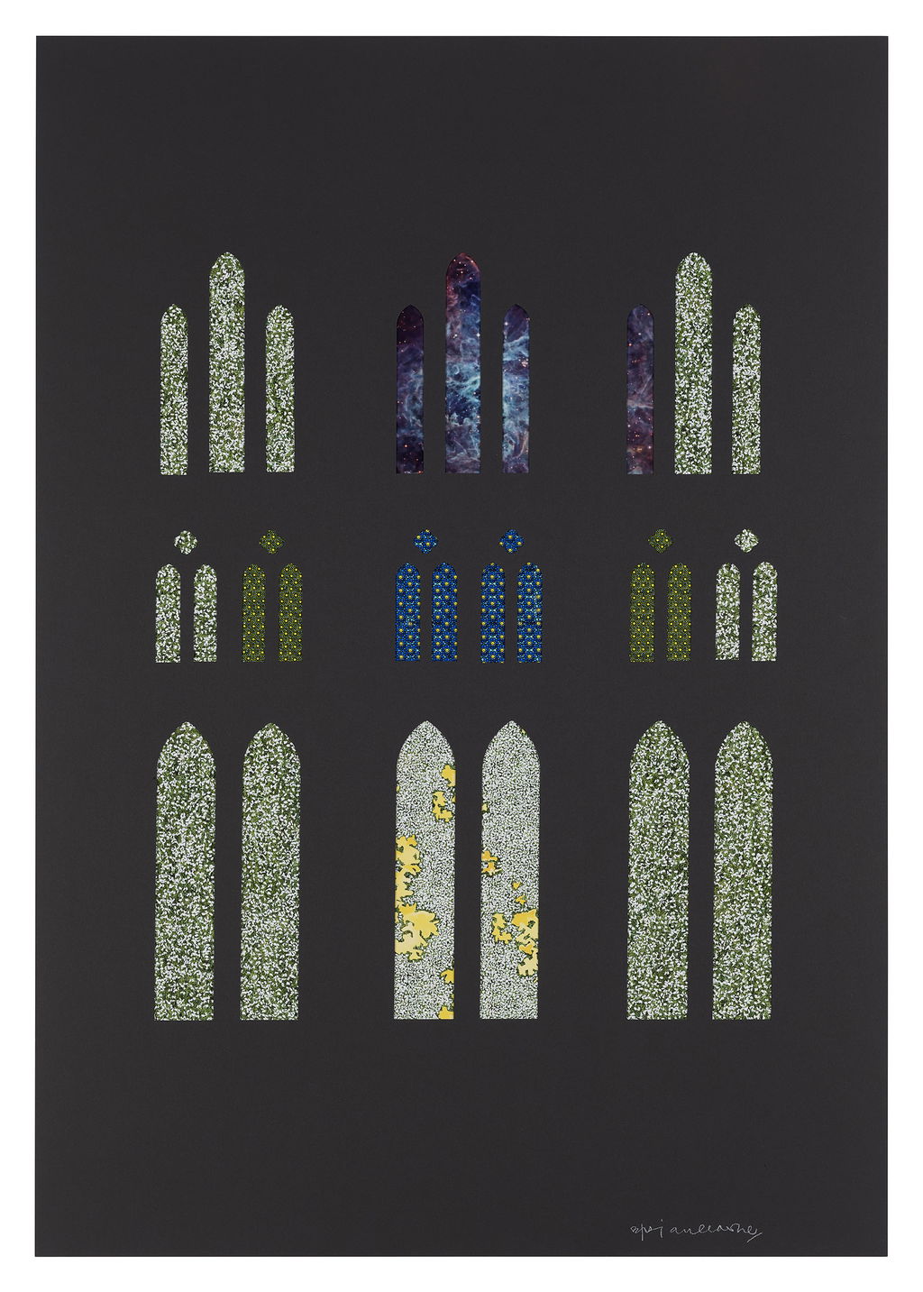 Study for stained glass proposal at Salisbury Cathedral main image