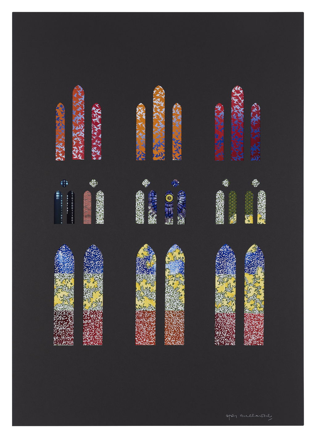 Study for stained glass proposal at Salisbury Cathedral main image