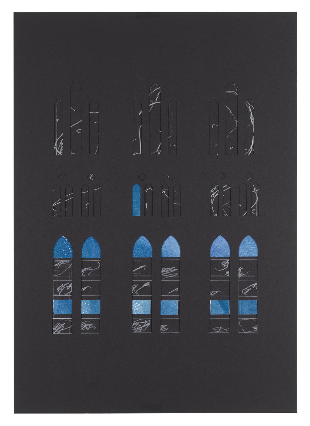 Study for stained glass proposal at Salisbury Cathedral main image