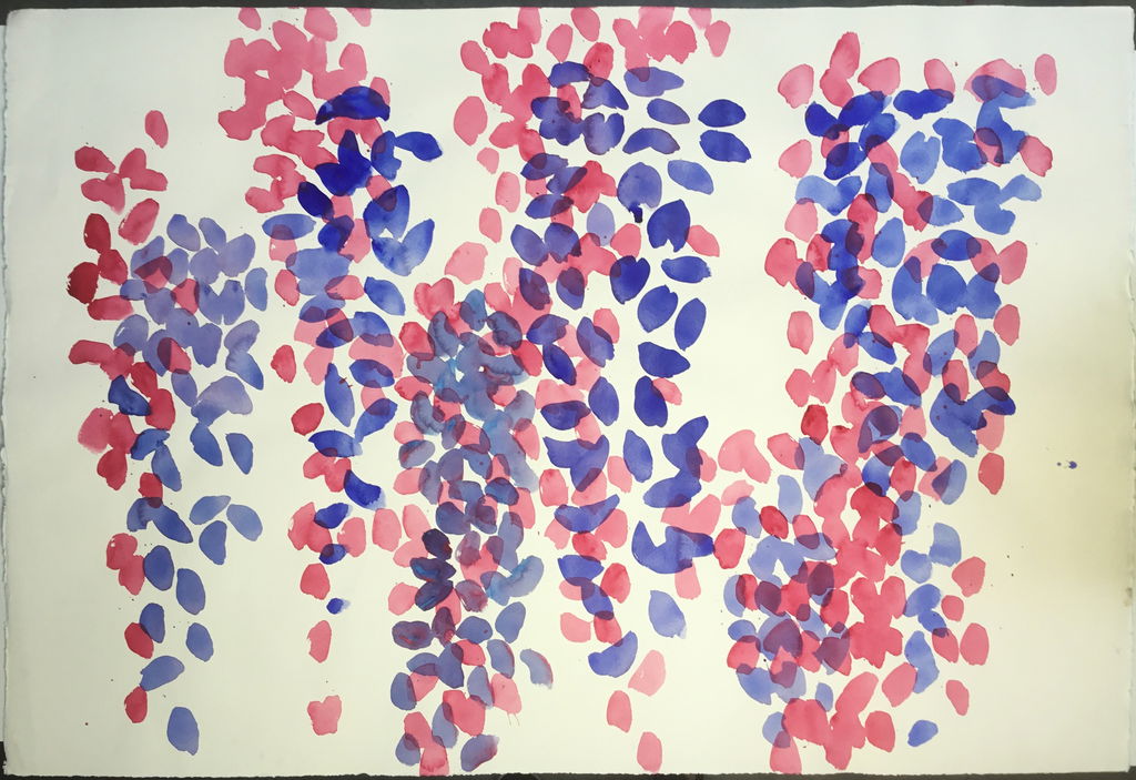 Study 4 for Wisteria stained glass screen main image